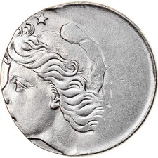 [#840209] Coin, Brazil, 10 Centavos, 1975, planchet error, AU(55-58), Stainless 