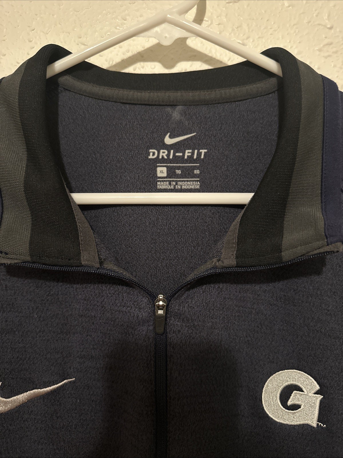 Blue Nike Dri Fit Georgetown Hoyas Quarter Zip Jacket