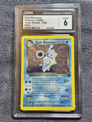 Dark Blastoise (Unlimited) graded CGC 6 for sale on eBay