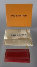 Louis Vuitton Key Holder Vernis Monogram Leather Four Keys Red Original Box
