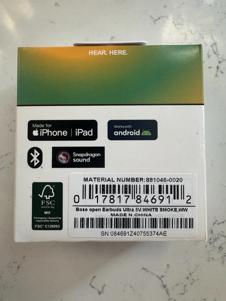 Bose Ultra Open-Ear True Wireless Bluetooth Earbuds White/Smoke - Image 3 of 3