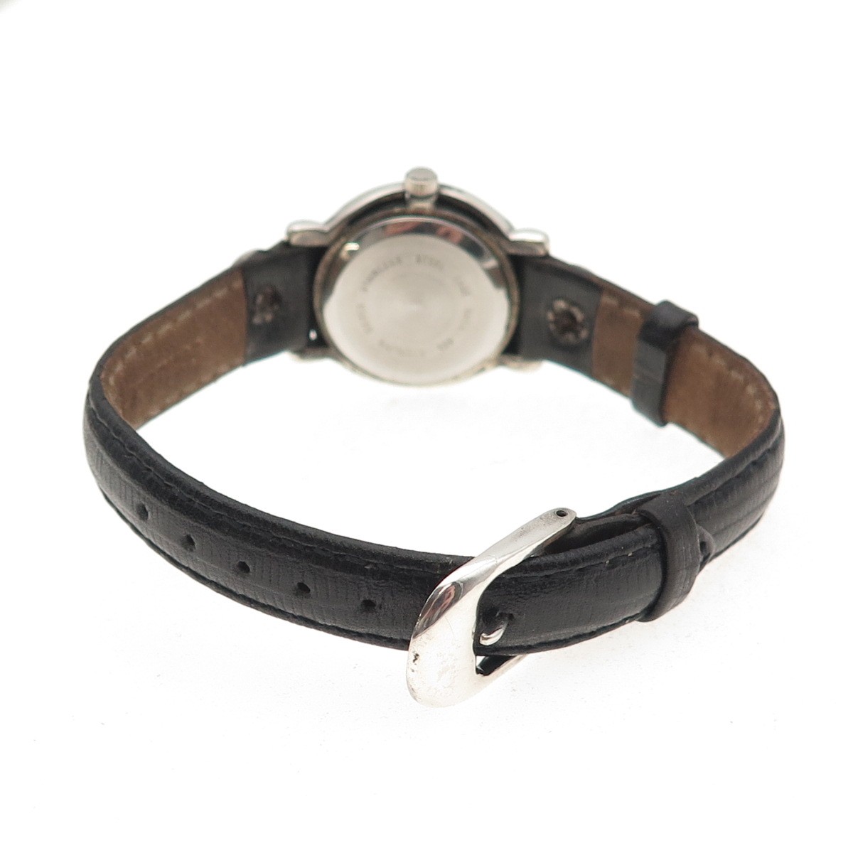 Rare Boma ladies 925 Sterling silver serpent black leather watch NEW BATTERY Boma Sterling Watch - Etsy main image 3