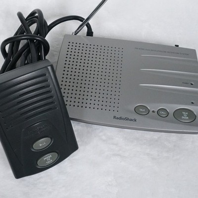 Tested RadioShack Wireless 3 Channel Home Intercom Doorbell System 43-3101 Retro