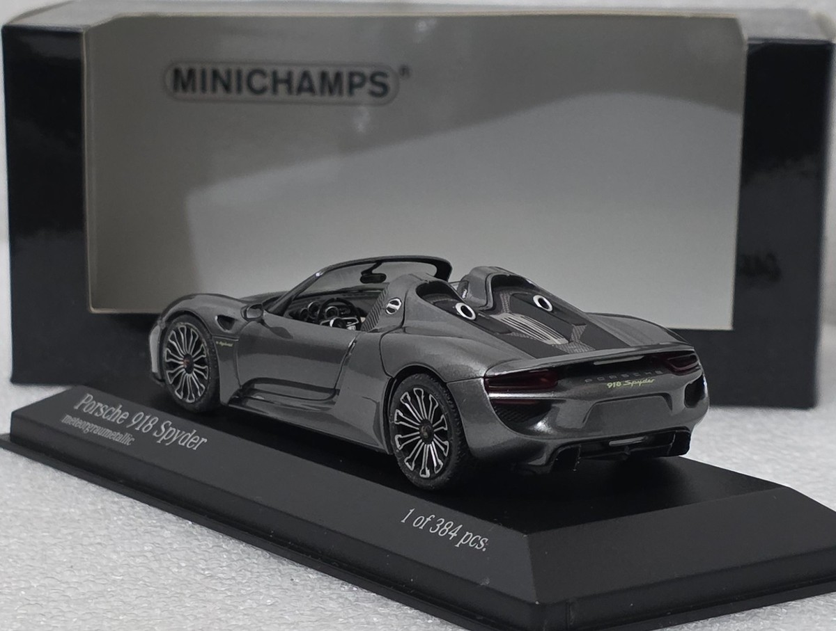 Porsche 918 Spyder 2013 Grey Met 1:43 Minichamps 410062132