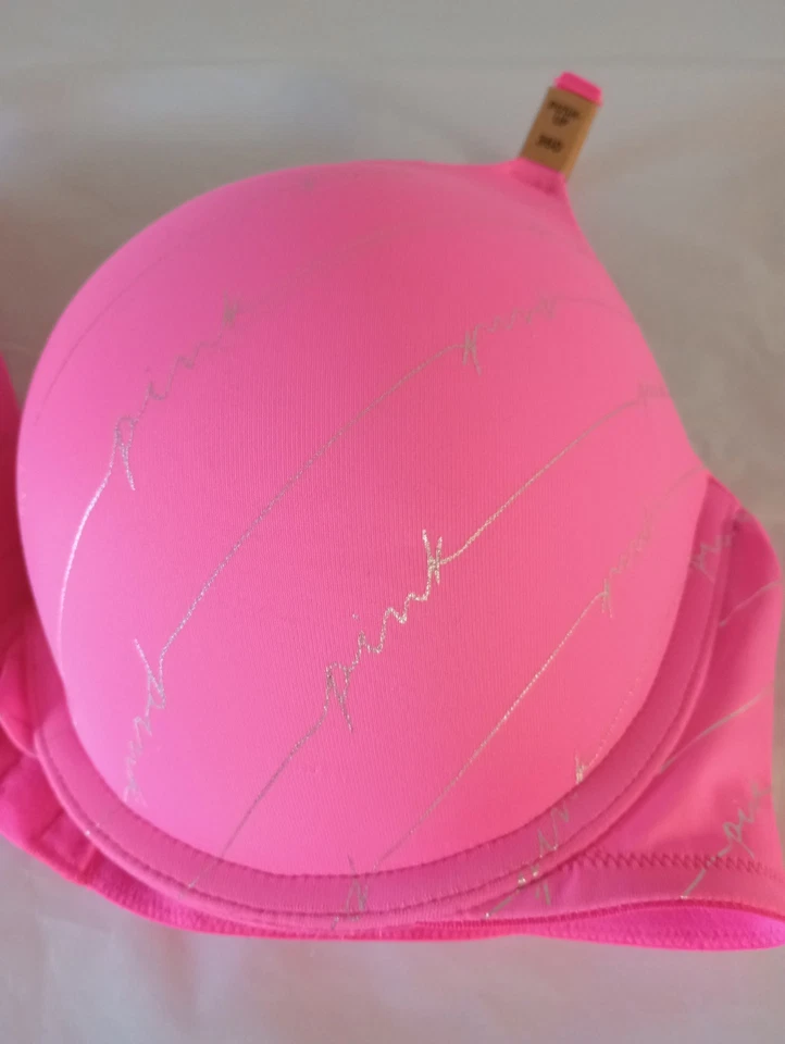 Pink Victoria Secret Wear Everywhere Push Up Bra Size 36D - Image 2 of 4
