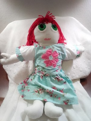 ''Cuddlin' Cuties by Charity'' Artist Hand-sewn Limited Edition Rag Doll, Only 51 
