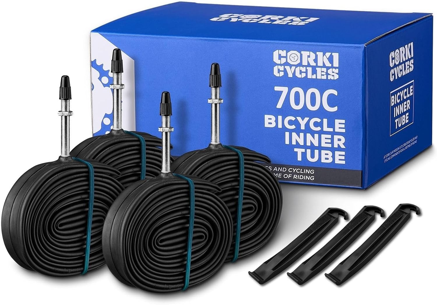 4-Pack Road Bike Tubes 700 x 23c/25c 28c/32c 700x23-25c Presta Valve 48mm....