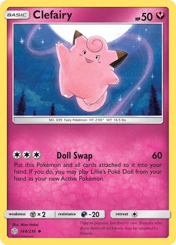 Clefairy LP Uncommon SM - Cosmic Eclipse 144/236