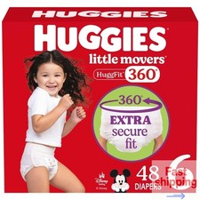 Huggies Little Movers HuggFit 360 Pull on Diapers   Size 6 48ct