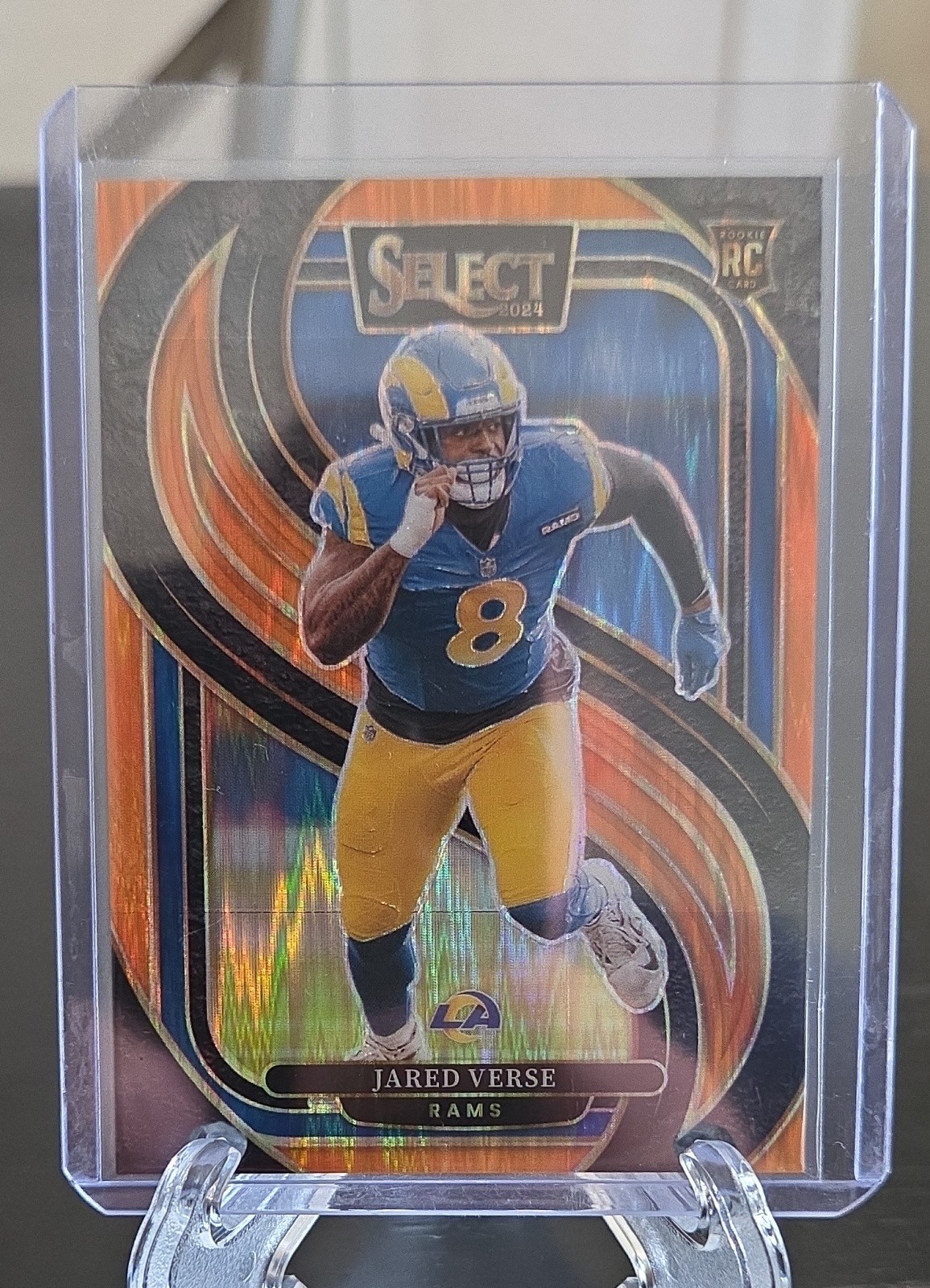 2024 Panini Select - Premier Level Jared Verse #132 Orange Shock Prizm /399 (RC)