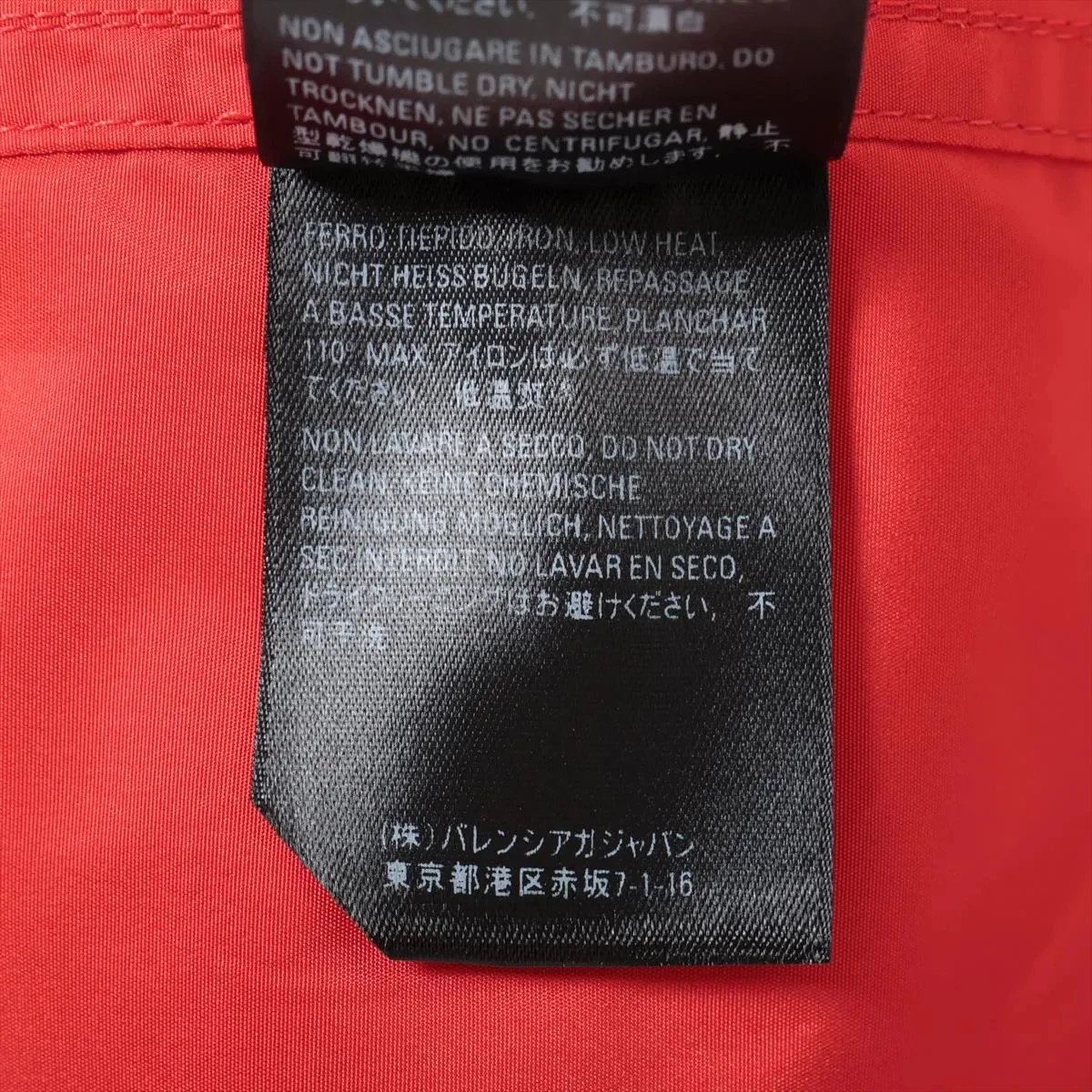 Balenciaga 18 anni giacca poliestere 44 uomo rosso 556238 retro logo cappuccio portaoggetti