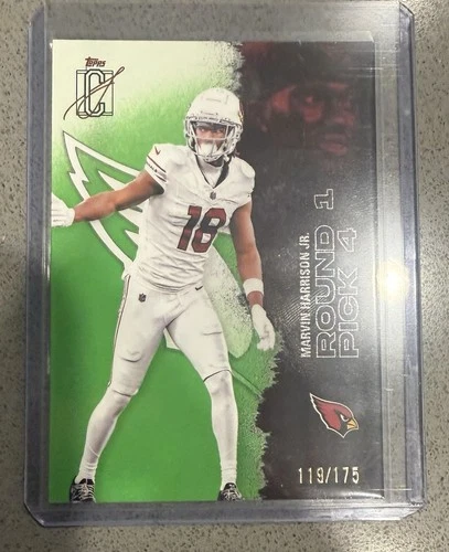2025 Topps Signature Class Marvin Harrison Jr. Lime Green Chrome /175