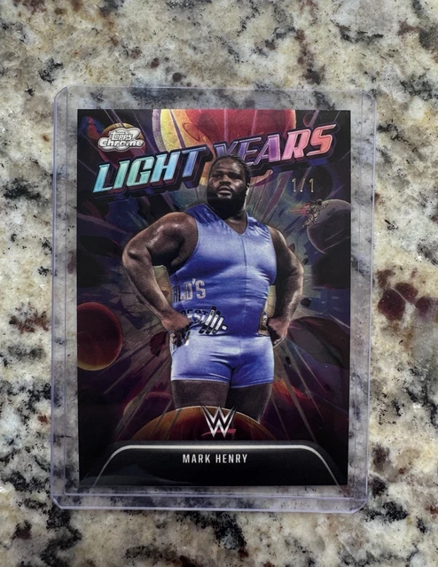2026 Topps Cosmic Chrome WWE Mark Henry Light Years SuperFractor 1/1 Panini