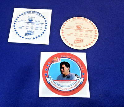 1989 1ST KING B DISC SQUARE PROOF NRMT-MT BUBBY BRISTER  BLUE BACK VARIATION