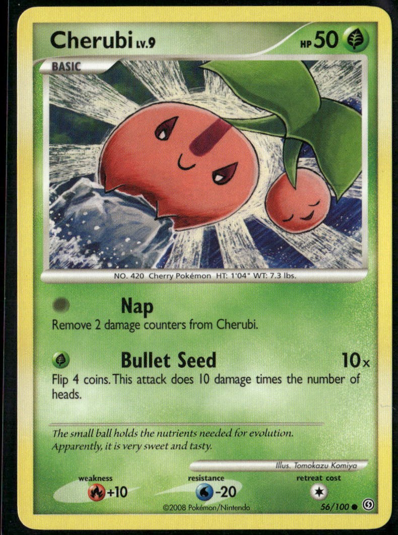 Cherubi 56/100 Common Stormfront LP Pokemon Card
