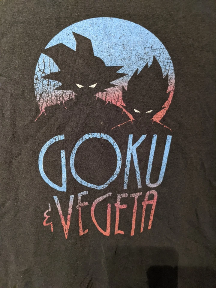 Goku And Vegeta Small Black T-shirt Anime Dragon Ball Z - Image 2 of 4
