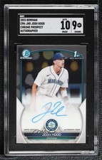 2023 Bowman Chrome Prospect Josh Hood #CPA-JHD SGC 9 MINT Auto 14dq