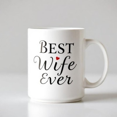 Best Wife Ever Valentine coffee mug sentimental love marriage wife gift