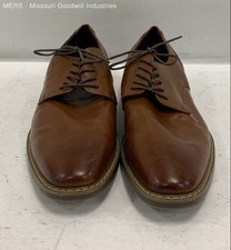 Men's Van Heusen Garrett 055221 Brown Manmade Lace-Up US Size 10M