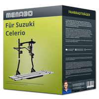 Menabo FahrradträGer Stand Up 3 Schwarz/Silber FüR Mazda Demio DW - 3 FahrräDer