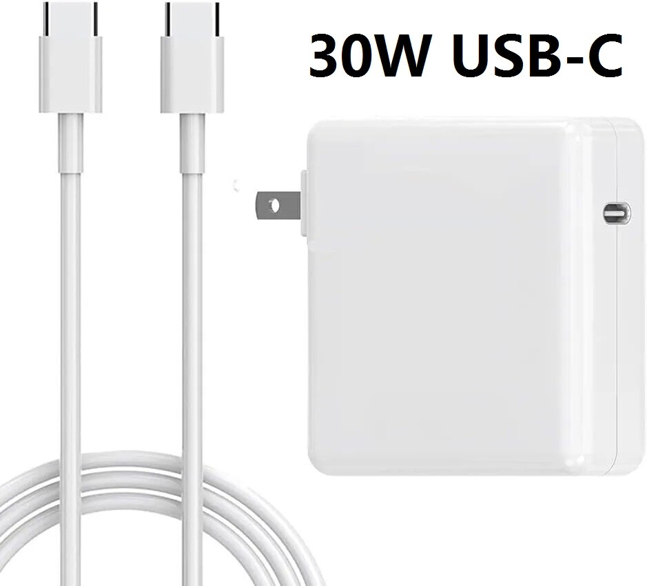 30W Power Adapter Charger USB-C Cable For Apple Macbook ipad pro A1534  A1540 New