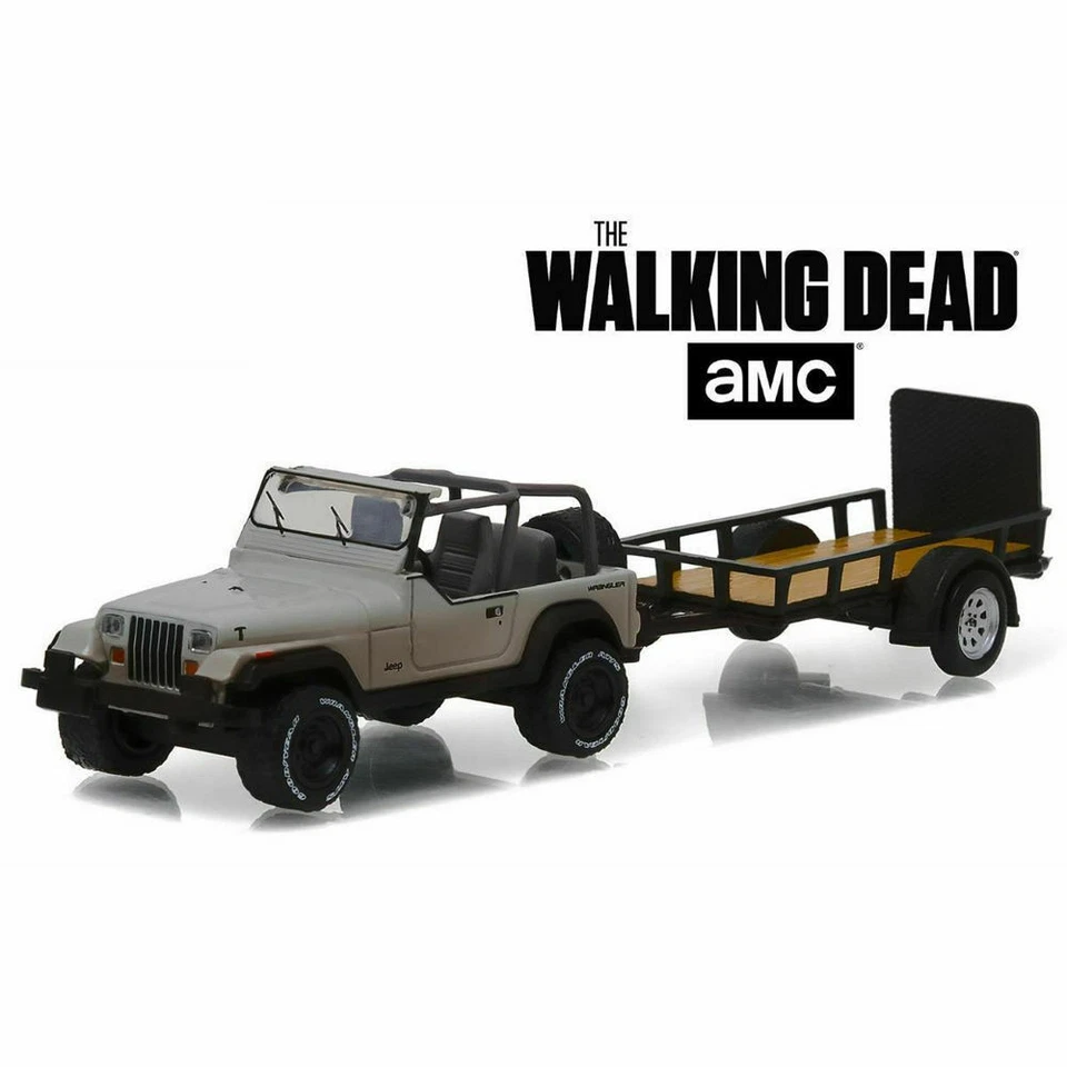 GREENLIGHT 1/64 THE WALKING DEAD MICHONNE'S JEEP WRANGLER YJ AND TRAILER 32080-B - Image 2 of 3