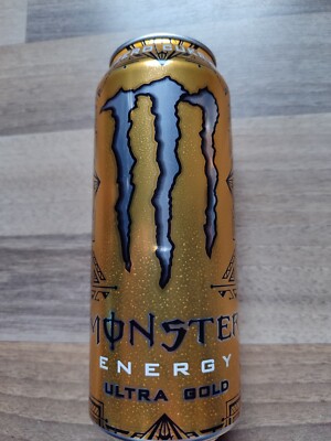 Monster Ultra Gold Energy Drink Dose 500ml Voll Full Can SKU 0821 AG Polen Zero
