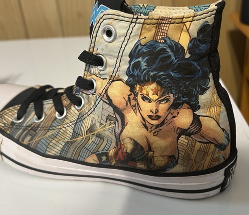 Damenschuhe Größe 7 – Converse CTAS x DC Comic Wonder Woman hohe Turnschuhe - Bild 5 von 7