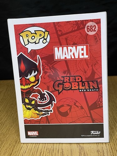 Funko Pop! Pegatina exclusiva de la Convención Red Goblin #682 NYCC Marvel - Imagen 2 de 6