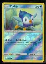 Pokemon PIPLUP 54/236 Cosmic Eclipse Rev Holo - MINT
