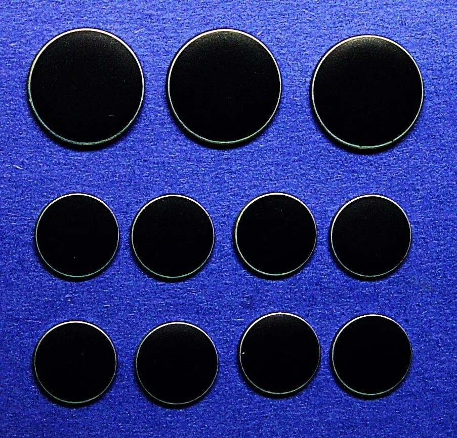 ALFANI replacement buttons 11 pcs black stone effect non-shiny quiet sophisticas - Image 2 of 4