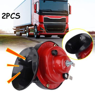 2PCS 300DB Super Loud Snail Air Train Horn For Truck SUV Car Boat Motorcycle 12V