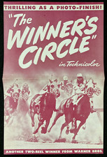 WINNER'S CIRCLE Orig Movie Press Sheet 1944 Breeding Kentucky Race Horses Short