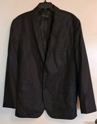 I.N.C Mens lightweight Linen look Sport Jacket Black Exceptional Condition Sz 47