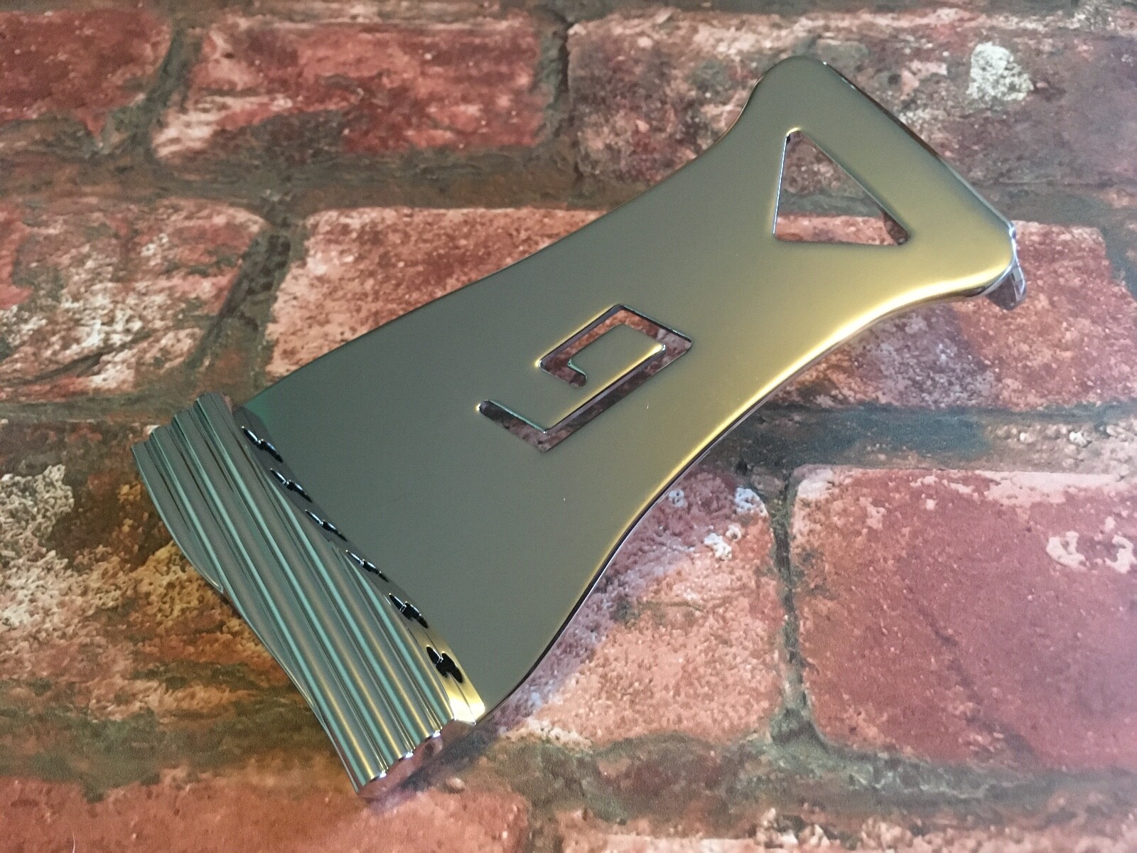 Gretsch Hardtail Tailpiece for Electromatic Guitars in Chrome, Genuine Gretsch!