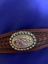 Grants Leather Womens Western Belt with Concho's