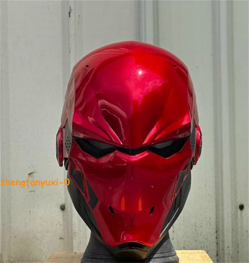 Красный капюшон светодиодные глаза шлем DC Justice League Batman маска Хэллоуин косплей реквизит - Изображение 4 из 4