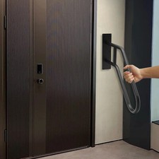 Handrail Outdoor Grab Bar Handrail Bracket Support Stairs Wall Mounted Black 26"