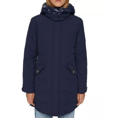 Esprit women's jacket parka winter coat short coat with hood blue size S XL XXL new