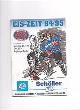 EHC 80 NÜRNBERG - AUGSBURGER PANTHER 27.11.1994, Eishockey DEL Programm 94/95