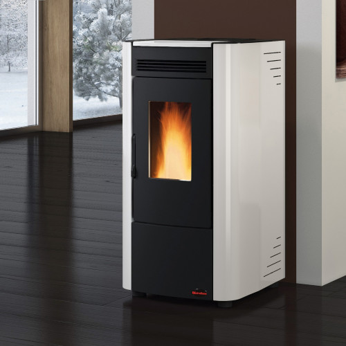 La Nordica Extraflame Ketty Evo 2.0 White Ventilated Pellet Stove 7.4kw 186  m3 8014211889479 | eBay
