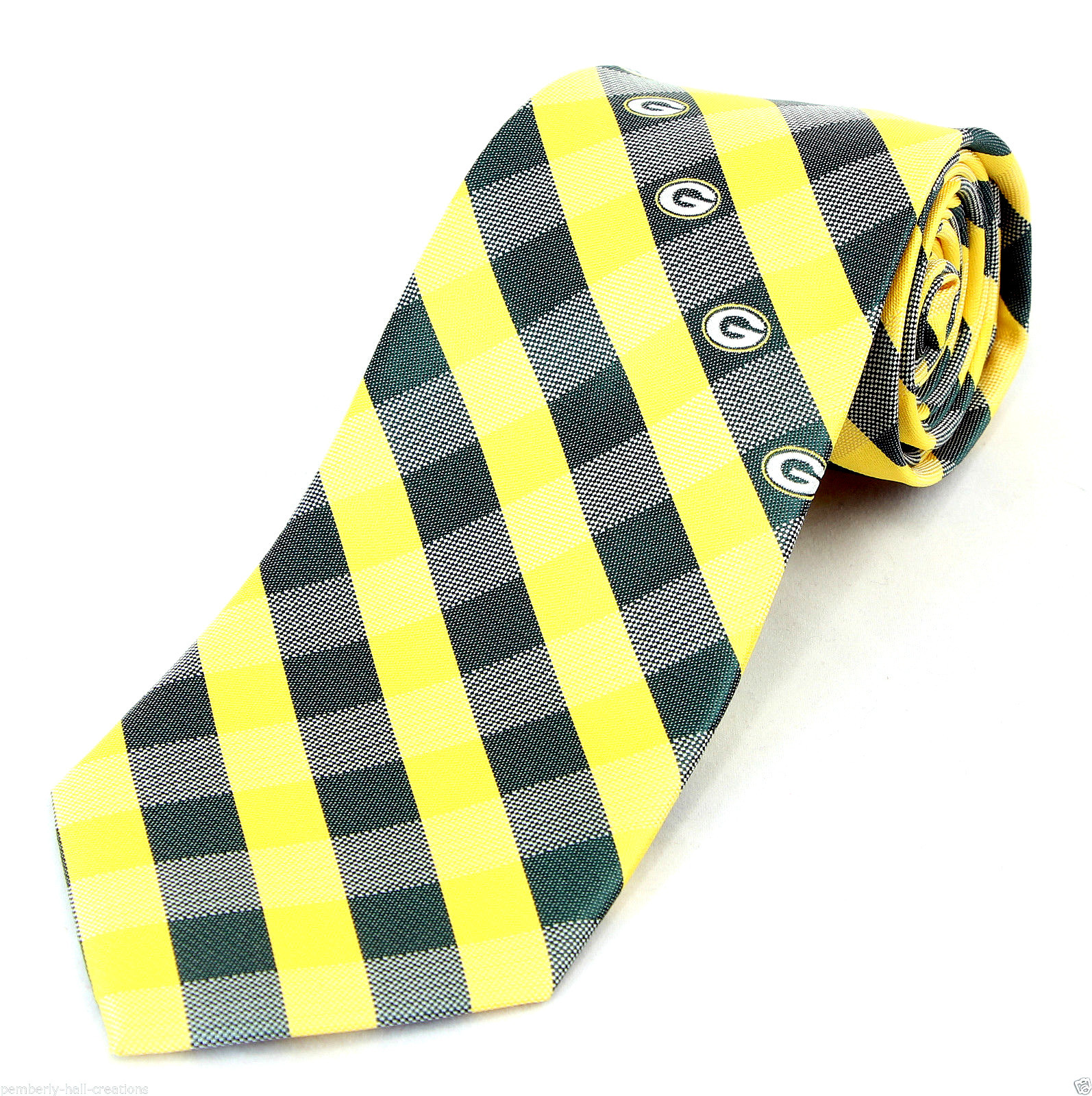 Green Bay Packers Men's Necktie Licensed NFL Football Sports Fan Green
