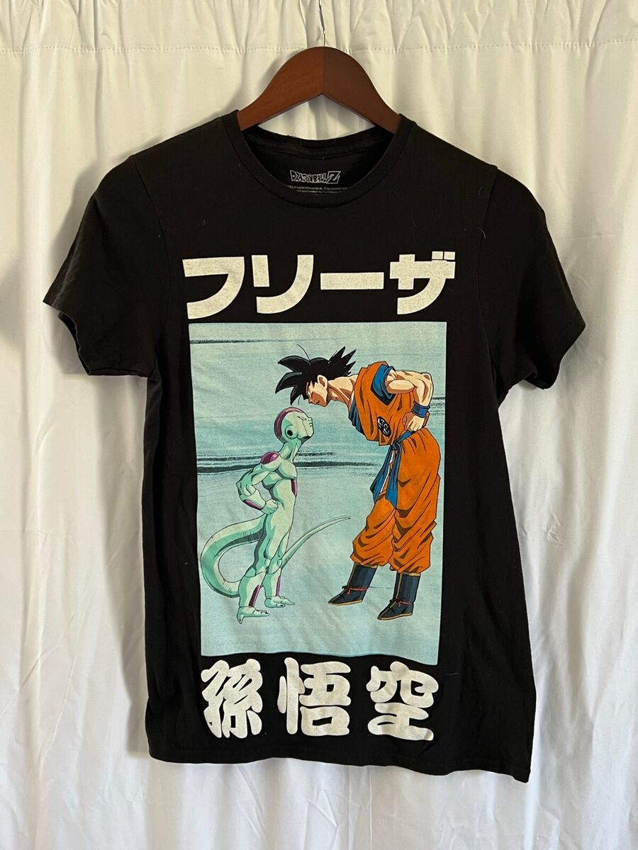 DragonBall Z Black T-Shirt Size S Goku and Frieza Stare Down DragonBall Z Black T-Shirt Size S Goku and Frieza Stare Down