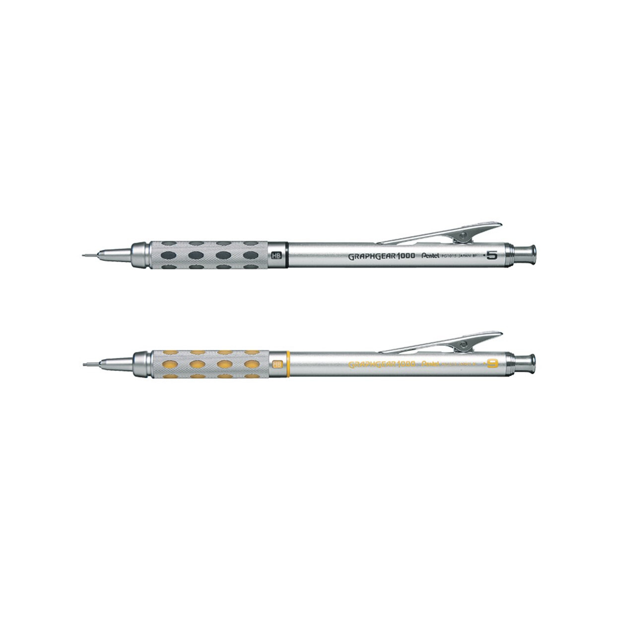 Pentel Graphgear 1000 (Set of 2) 0.5mm & 0.9mm + HB Leads Mechanical Pencil
