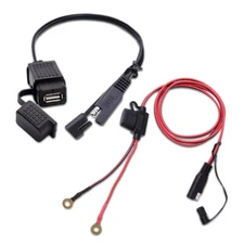 2.1A Motorcycle SAE to USB Cable Adapter Weatherproof Charger Socket Tender