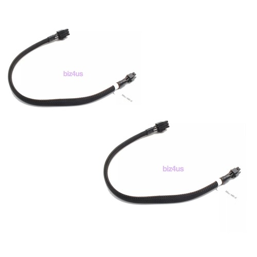 2PCS Mini 6 Pin To PCIE 6 Pin Video Card Power Cable Cord Adapter For Mac Pro G5 - 第 1/10 張圖片