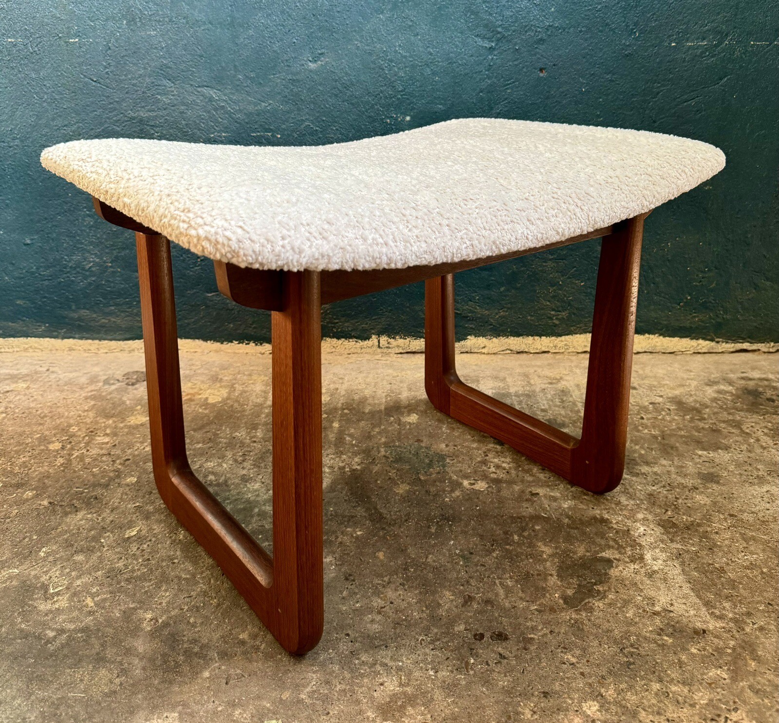 Mid century retro vintage danish style uniflex dressing table stool eBay