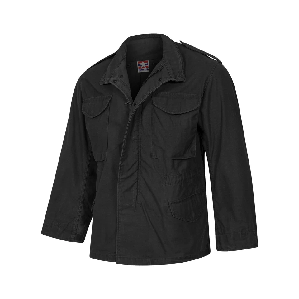 M65 Jacket Original US PROPPER Army Vintage Military War Combat Field Coat Black - Image 3 of 3