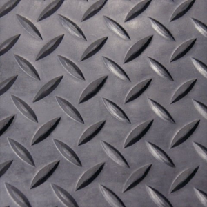Rubber Cal Diamond Plate Rubber Flooring Rolls 1 8 Inch X 4 X 5