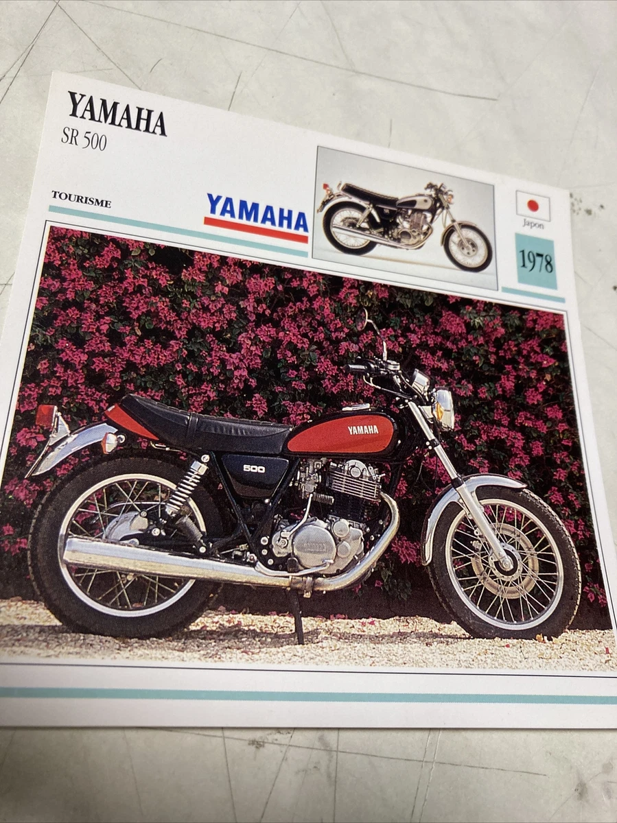 Yamaha SR500 1978 500 Sr Form Card Motorbike Of Collection Atlas